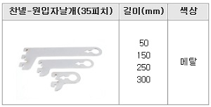 찬넬-원입자날개(35피치)